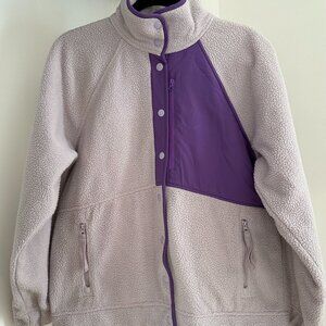 Alder Apparel Go Far Fleece in Lilac and Grape Size M/L